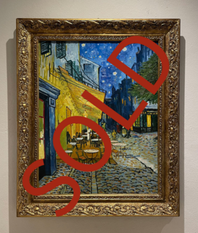 sold Cafe Terrace framed Van Gogh replica