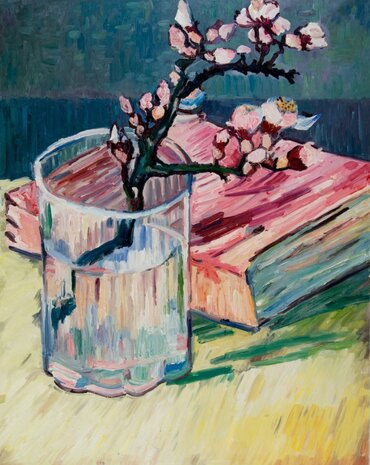Blossoming Almond Branch Van Gogh reproduction