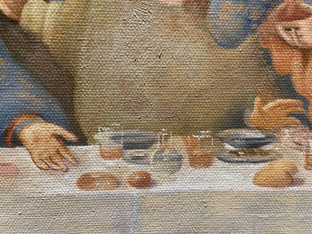 detail Last Supper Leonardo da Vinci replica