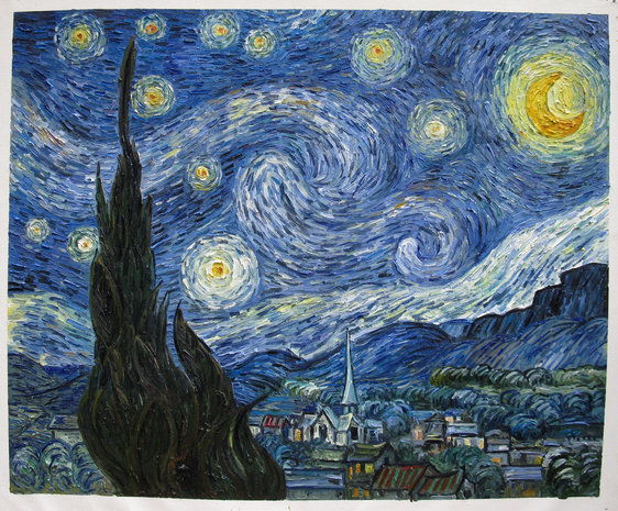 the starry night by vincent van gogh