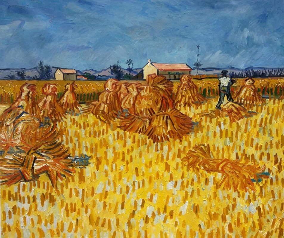 Oogst in de Provence Van Gogh reproductie