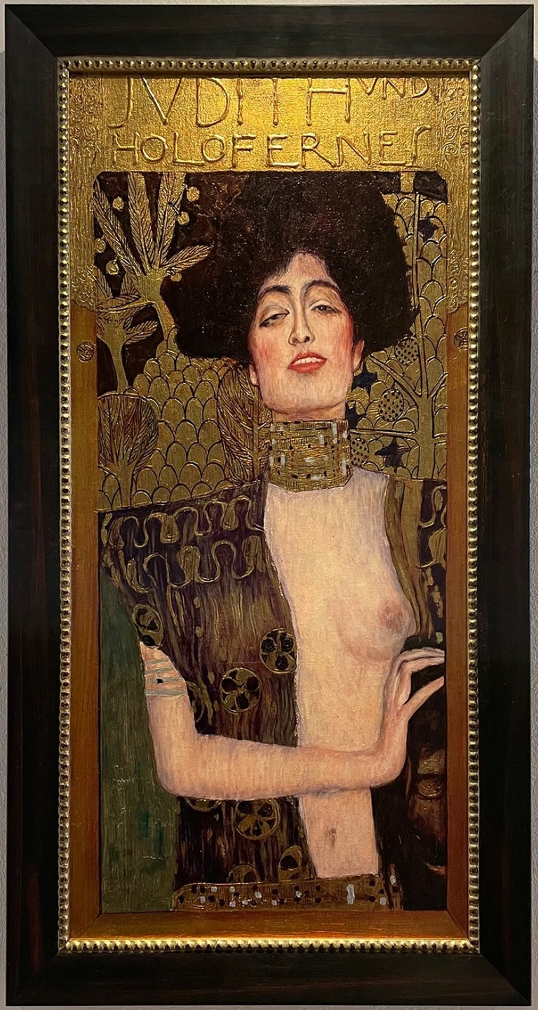 Judith en het Hoofd van Holofernes Klimt replica door Geert Jan Jansen