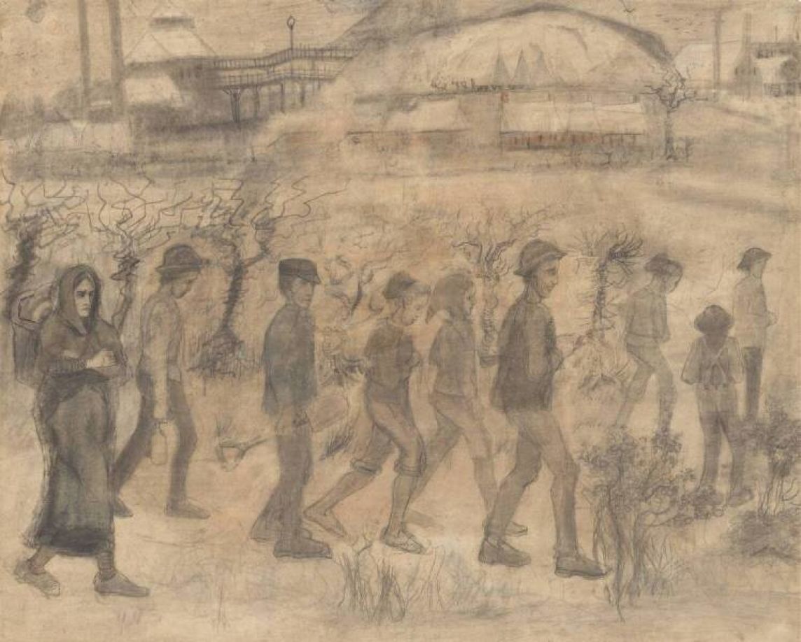 Van Gogh Miners in the Snow