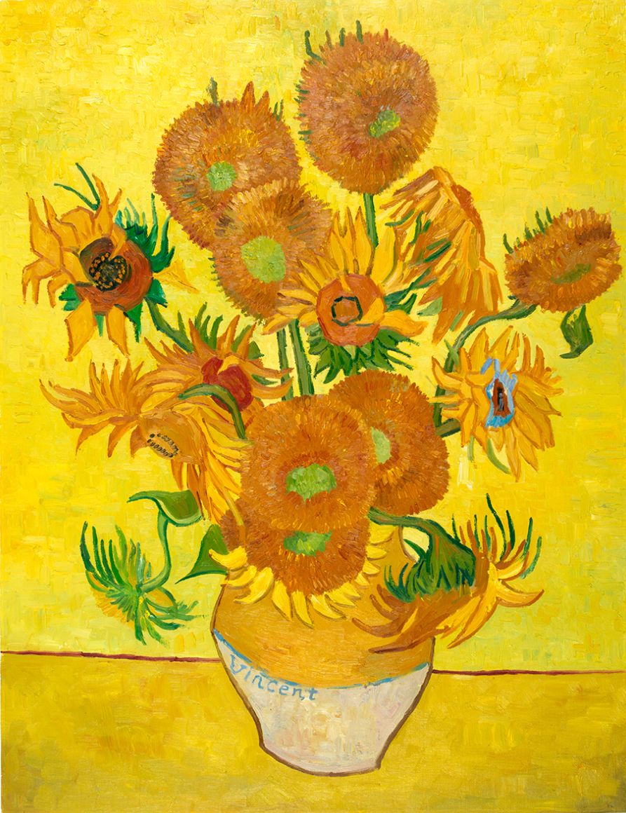 Vase with fifteen Sunflowers reproduction | Van Gogh Studio