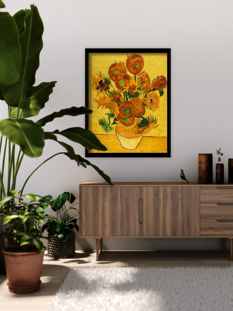 Vase With Fifteen Sunflowers Reproduction Van Gogh Studio