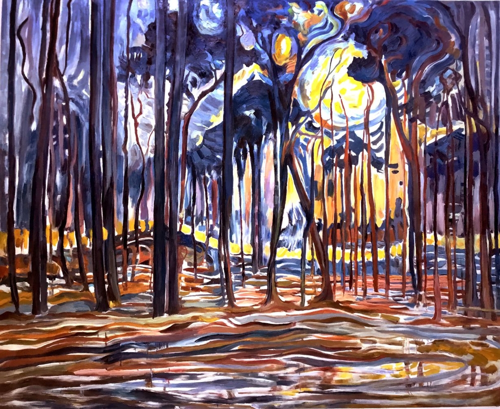 Bos bij Oele Mondriaan reproductie | Van Gogh Studio