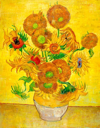 Vase with fifteen Sunflowers reproduction | Van Gogh Studio