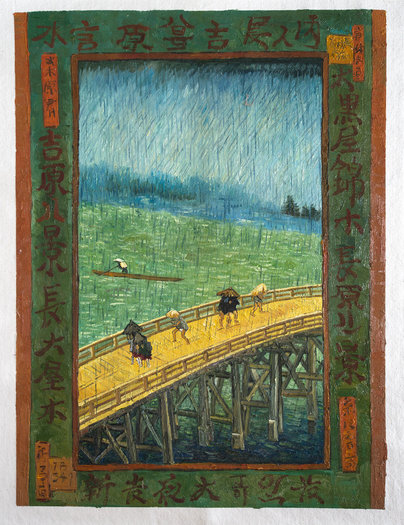 Bridge in the Rain Van Gogh reproduction | Van Gogh Studio