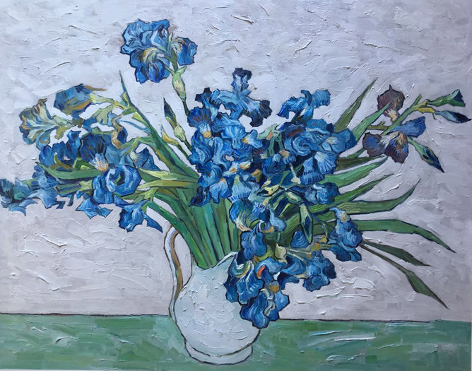 Vase with Irises Van Gogh Reproduction | Van Gogh Studio