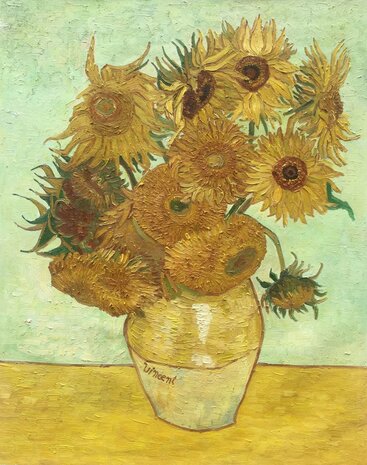 Still Life: Vase with Twelve Sunflowers | Van Gogh Studio