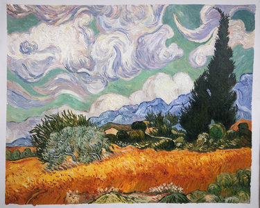 Wheat Field with Cypresses Van Gogh reproduction | Van Gogh Studio