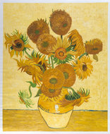 Vase with Fifteen Sunflowers Oil Painting Reproduction - Van Gogh Studio